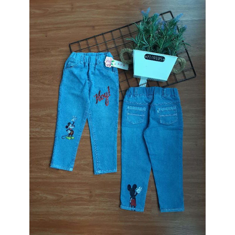 celana jeans mickey anak