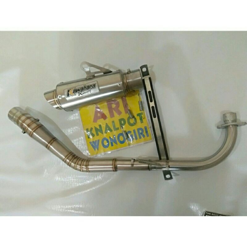 knalpot racing Kawahara kolong road race bebek Jupiter z Vega Shogun Supra GTX