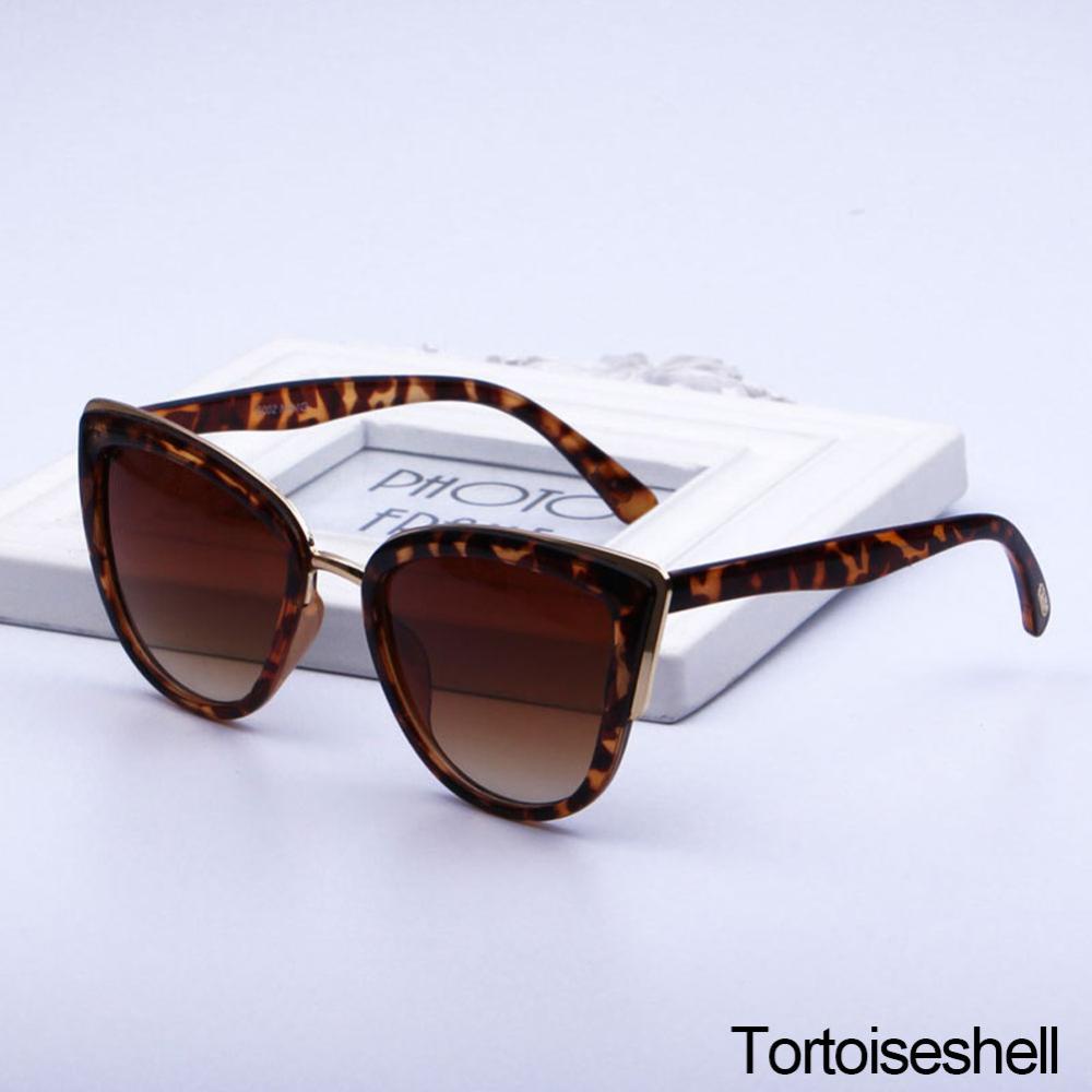 Timekey Kacamata Hitam Oversize Model Cat Eye Motif Leopard Sexy Untuk Wanita L9M7