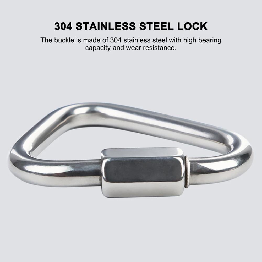 Kunci Sambungan Pengaman AUGUSTINA Lock Gesper Alat Panjat Tebing Gunung304Stainless Steel Mountaining Hook Buckle Climbing Buckle