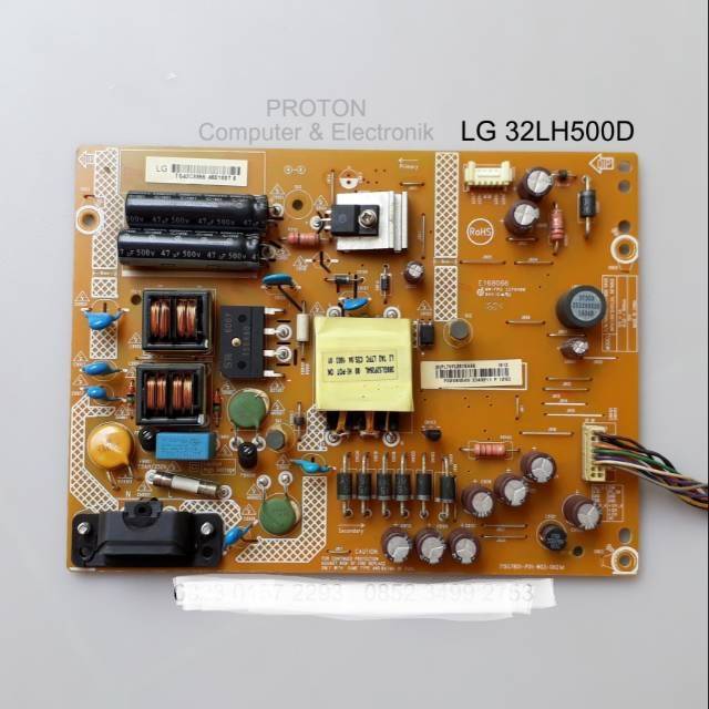 PSU LED TV LG 32LH500 32LH500D 32LH500D-TA Mesin Power Supply LCD 715G7801-P01-W03-0H2M PCB Regulato