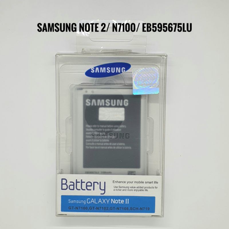 Baterai Batre Samsung Galaxy Note 2 N7100 EB595675LU Batere Original 100%