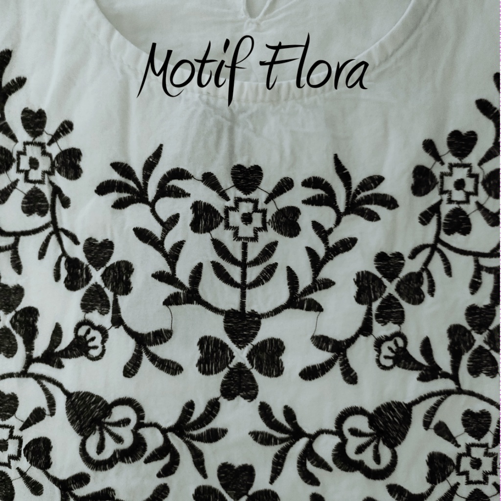 FLORY dan FLORA B&amp;W DENIM DRESS