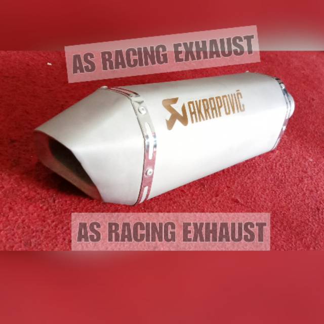 Knalpot Akrapovic layang knalpot Akrapovic sandblast Silencer ONLY