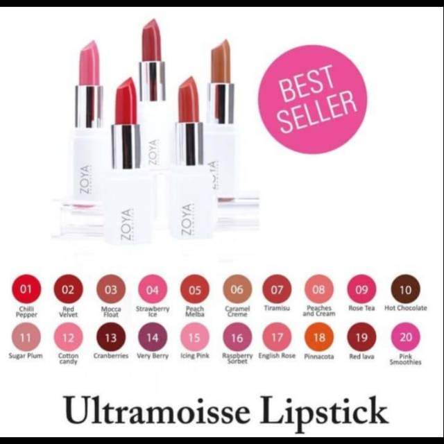 Zoya ultramoist lipstik