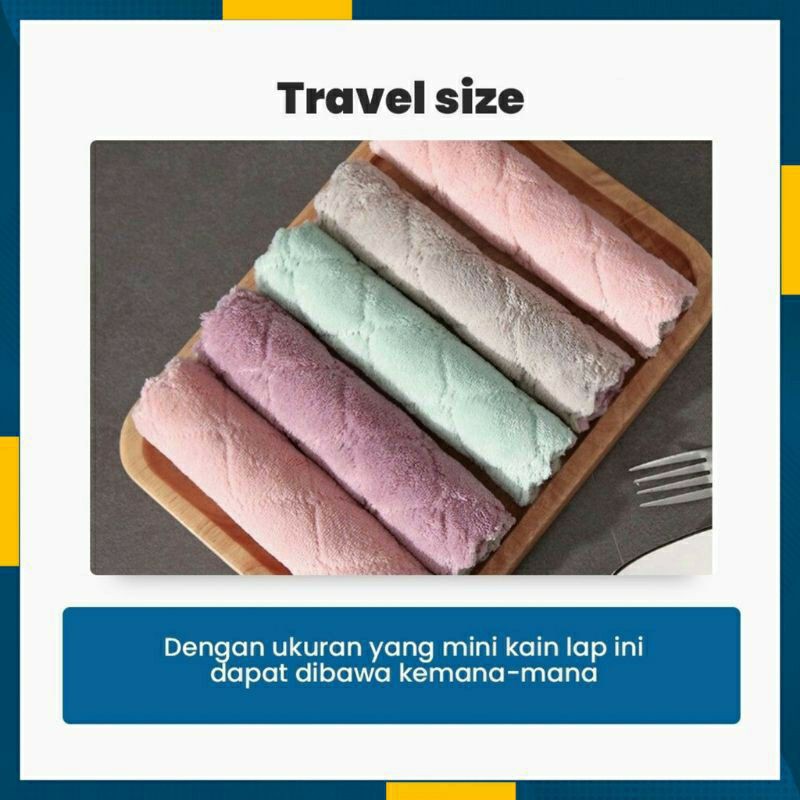 Kain ukuran 25 x 25 kain Lap Piring  Anti Minyak Ukuran 25x25 Microfiber Kain Lap Dapur Mysunstore