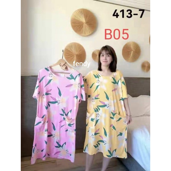 daster / daster lengan pendek / piyama daster korea impor /piyama / baju tidur wanita dewasa all side