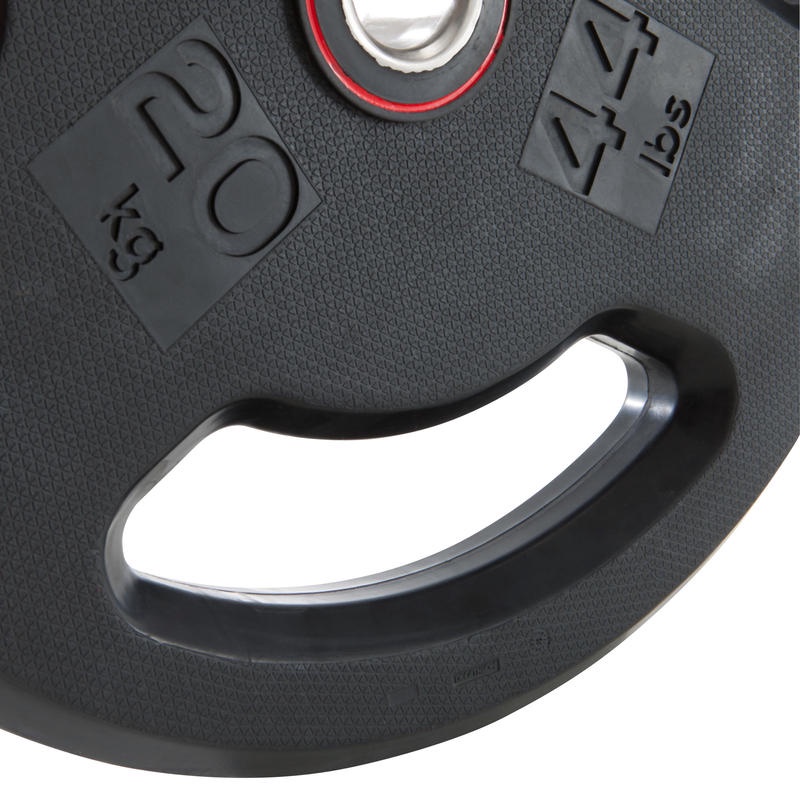 DOMYOS - 3GRIP WEIGHT PLATE BESI KIT 20 KG 28MM / PLATE / WEIGHT PLATE