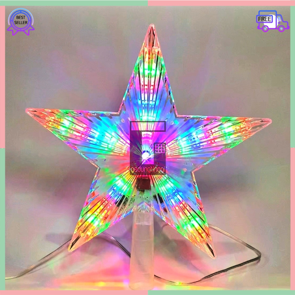 Lampu Led Hias Tumblr Tumbler Tambler Perlengkapan Dekor Dekorasi Hiasan Kado Hadiah Bintang Star Pohon Natal RGB Warm White Kuning Kedap Kedip Kerlap Kerlip Kelap Kelip Merry Christmas Xmas Ornament Decor Decorations Decoration Tree Lights Gift Card Box