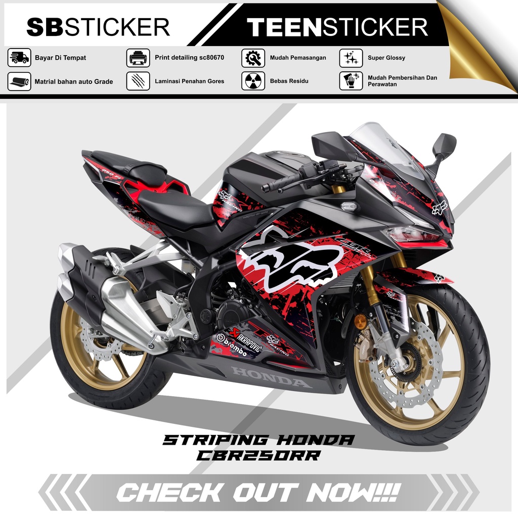 STRIPING CBR 250RR - STRIPING HOLOGRAM HONDA CBR 250RR 2020 FOX