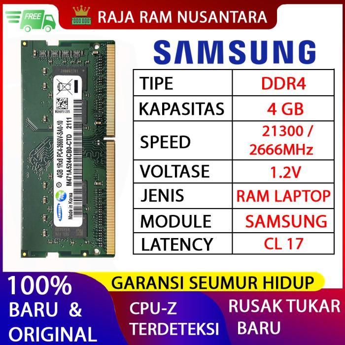 Ram Laptop Samsung Ddr4 4Gb 2666 Mhz 21300 Ori Gaming Ram Nb Ddr4 8Gb