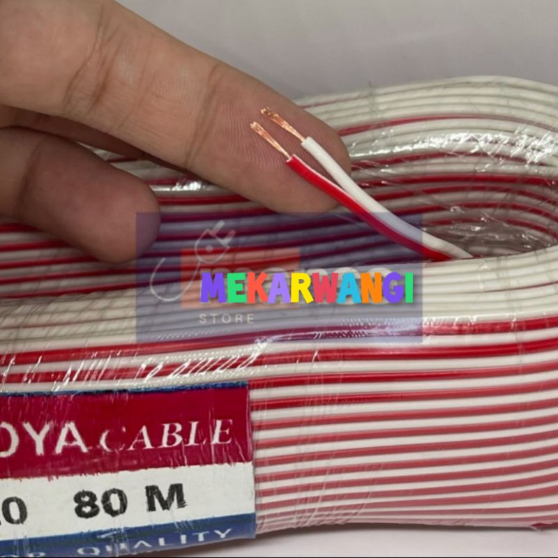 kabel NYZ 2X20 80M Doble merah putih