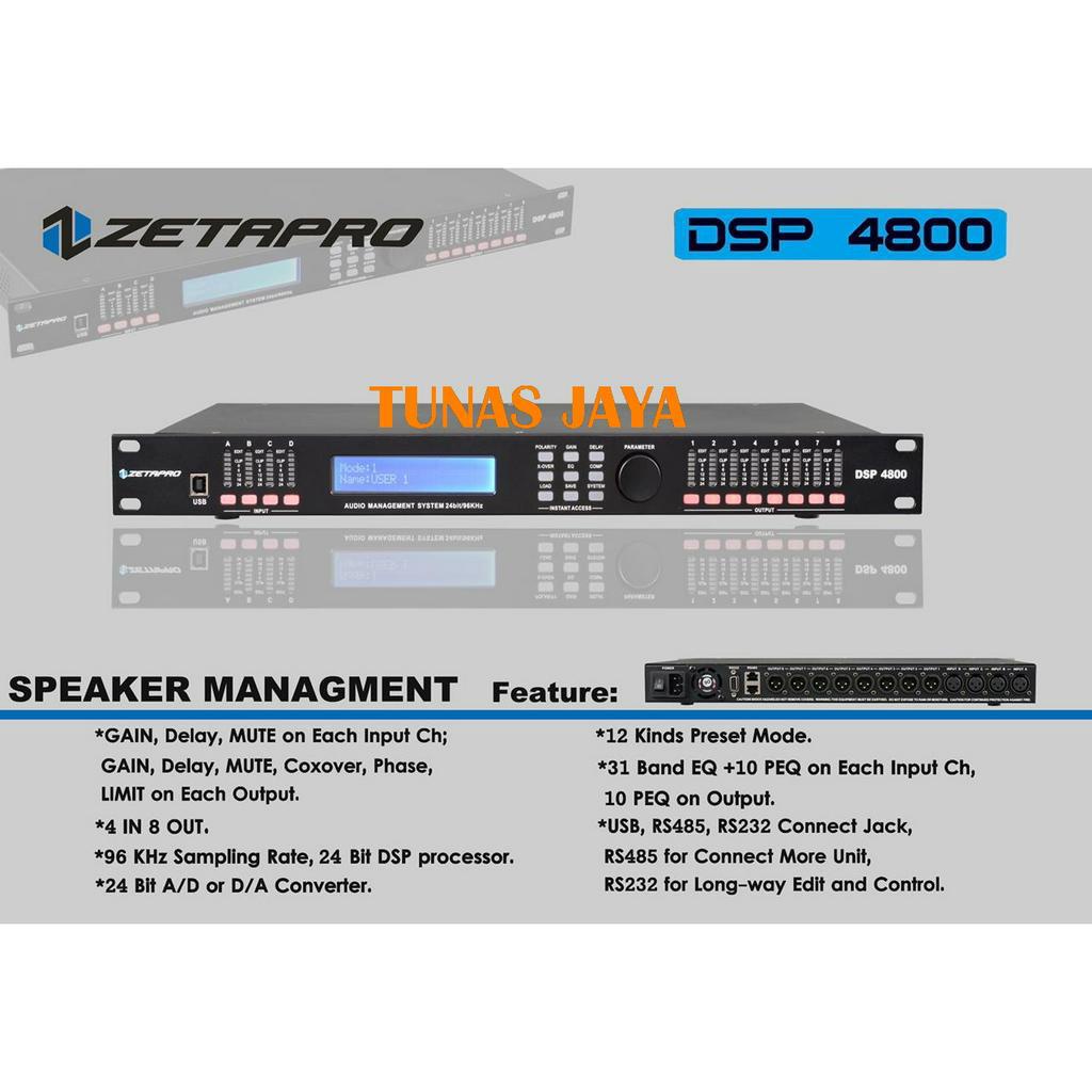 MANAGEMENT ZETAPRO DSP 4800 ZETAPRO DSP4800 GARANSI RESMI ORIGINAL