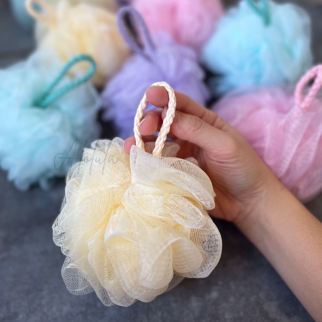 Alolula - Spons Mandi Premium / Shower Puff Premium / Spons Mandi / Shower Puff / Sponge Mandi / Spon Mandi / Spons Mandi Besar / Shower Puff Body Shop / Spons Mandi Daki / Busa Mandi / Sponge Daki / Sponge Mandi Daki / Sikat Mandi Badan / Bath Sponge