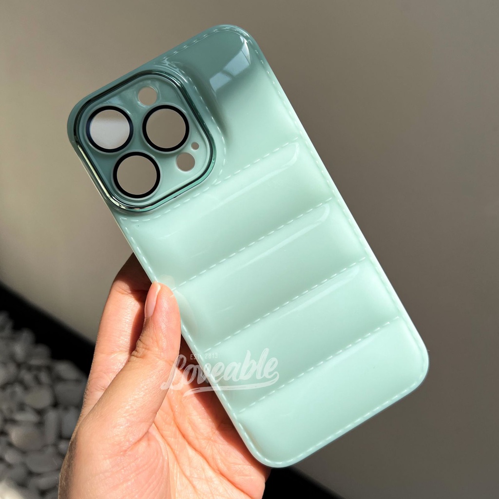 Glossy puff chrome campro for iphone 7 8 plus xr xs max 11 12 13 pro max