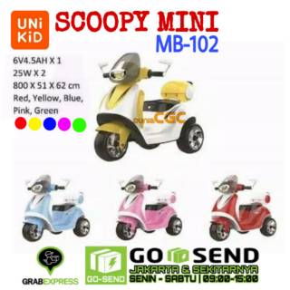 Mainan Motor  Aki  Anak Unikid MB102 Scoopy  Mini SNI 