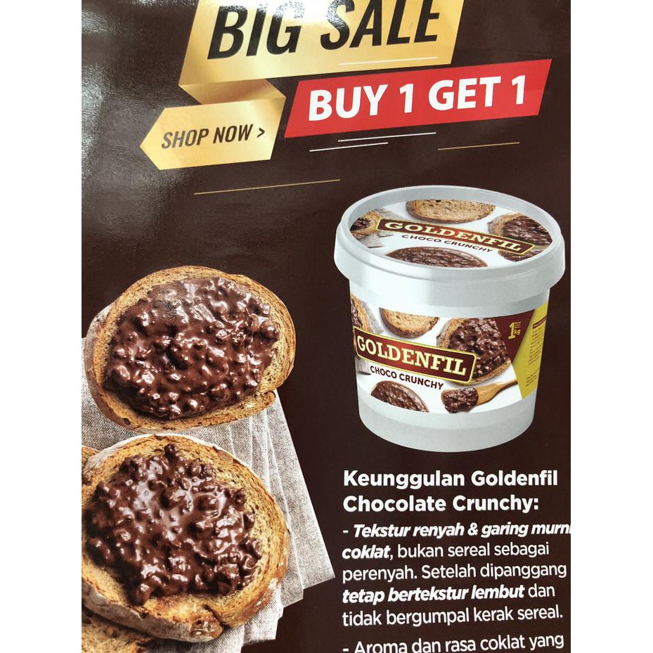 

CHOCOCRUNCHY SELAI COKLAT GOLDENFILL BUY 1 FREE
