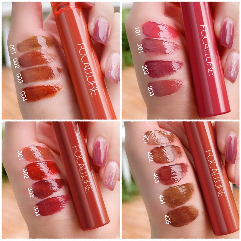 Focallure Jelly-Clear Dewy Lip Tint-Tahan lama Lipstick Pelembab Lip GlossLembut Lipstik Halus