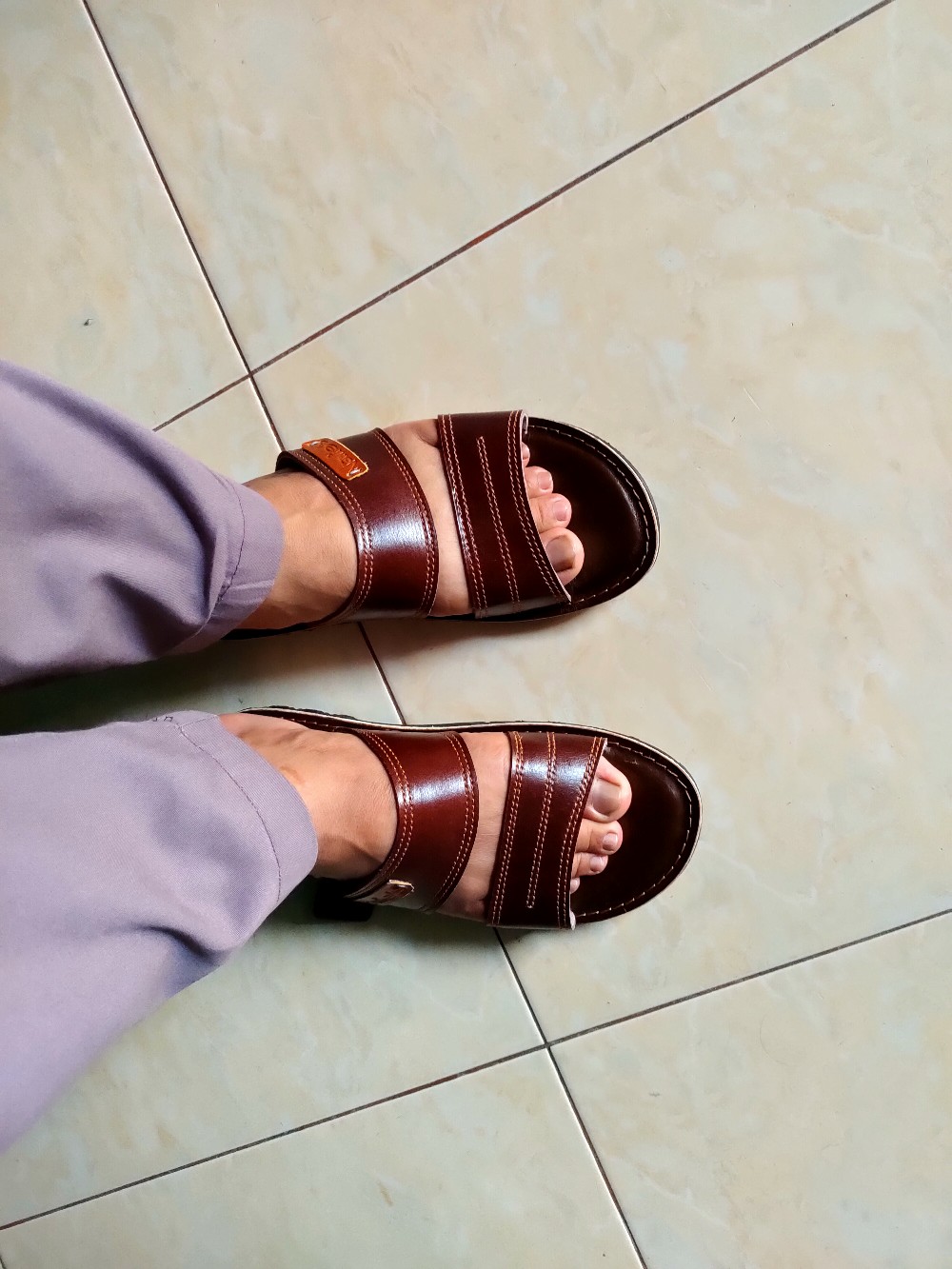  Sandal  Kulit  Asli Pria KEREN Original Nawies  Leather 