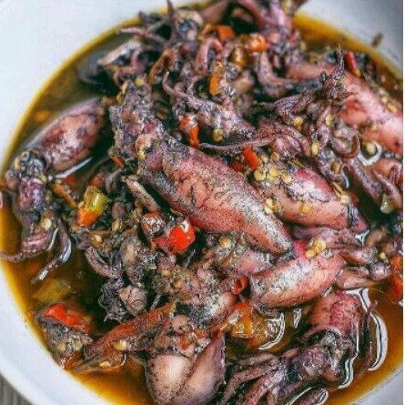 

frozen food, cumi hitam pedas