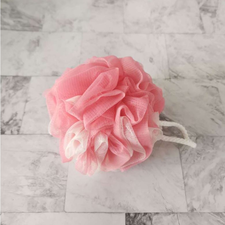 Shower Puff Beaute Premium Lembut Spons Mandi Bath Ball Flower Foam