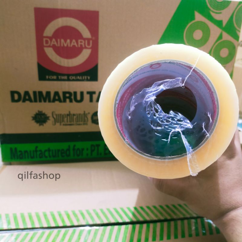 ISOLASI / SELOTIP / LAKBAN DAIMARU TAPE ORIGINAL  48 MM 100 YARD 48 MM 90 YARD 24 MM 100 METER OPP TAPE