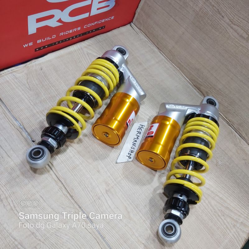 Shockbreaker RCB MB2 Black Premium Rx king - Tiger - Supra - karisma - GL - Jupiter z 1 - Vega R - Fizr - Supra Fit - shogun - smash - Motor Bebek  Shock rcb sb2 Jupiter - Fizr - Rx king - Tiger - Supra - karisma / shockbreaker rcb sb2 rx king tiger 350mm-Yellow sb2