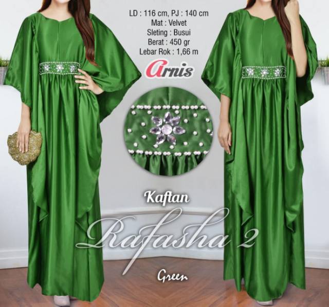 Megasari Nagita gamis kaftan Rafasha 2