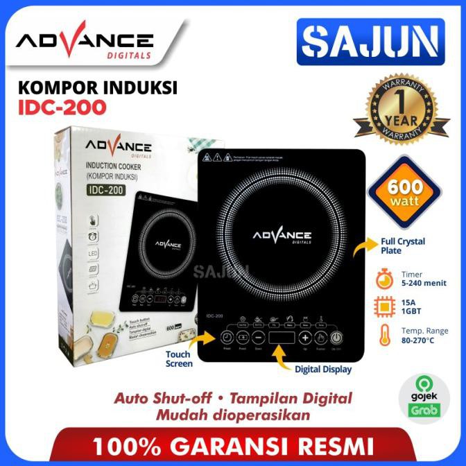 Advance Induction Cooker Idc200 Kompor Induksi Touchscreenidc-200 - Promo 