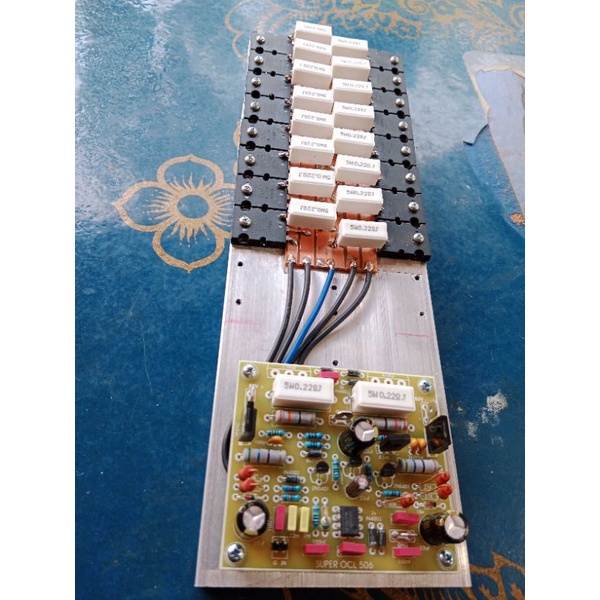 Kit power amplifier socl 506 lengkap 8 set final toshiba dan heatsink Driver socl 506 balap