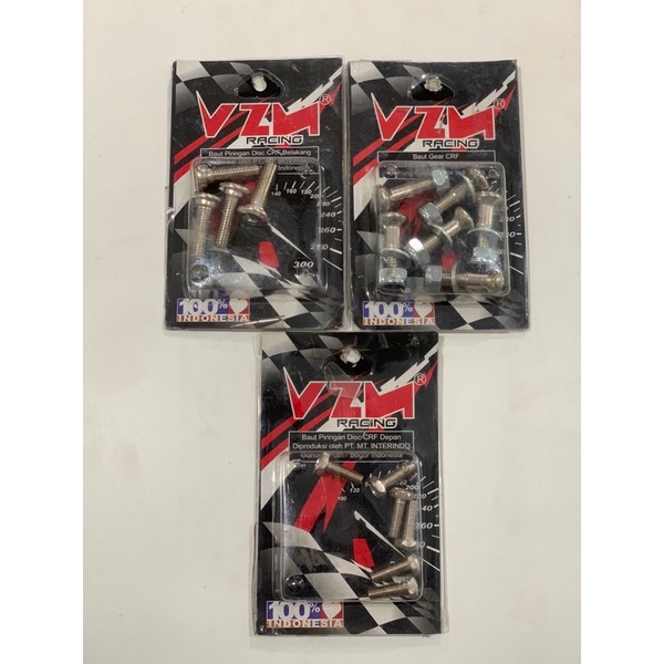 BAUT CAKRAM DEPAN BELAKANG BAUT GEAR MOTOR CRF KLX