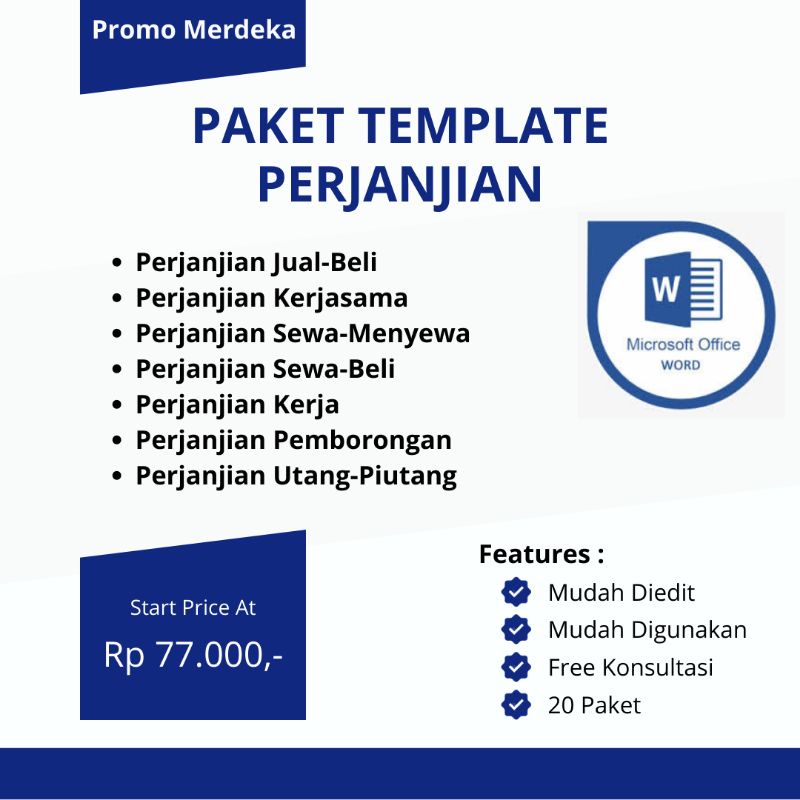 

Paket Dokumen Template Perjanjian