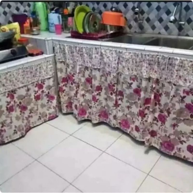 GORDEN KOLONG DAPUR 90x70 CM / HORDEN PENUTUP WASHTAFLE DAPUR