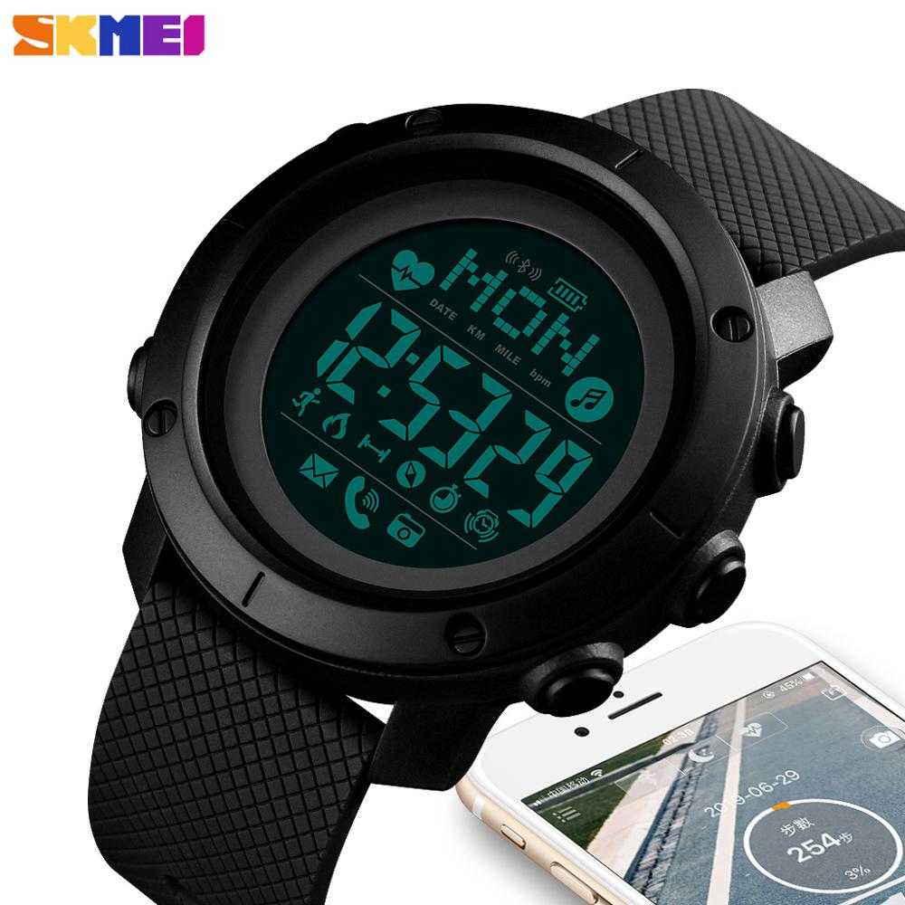 IDN - SKMEI Jam Tangan Smartwatch Pria Bluetooth Compass Heartrate 1512