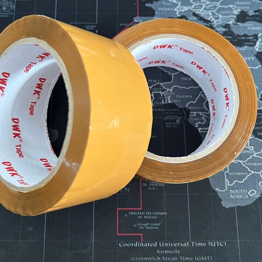 

5.5 SALE (PCS) LAKBAN COKLAT 2"inch / 48MM X 100Y / ROLL MERK DWK