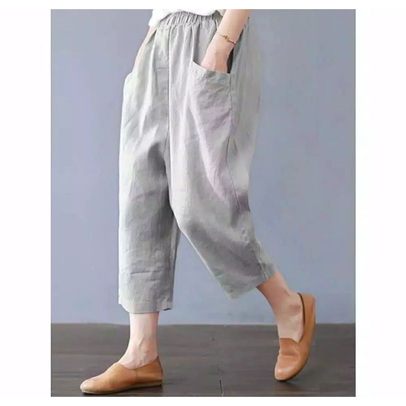 PROMO!! Sasha Linen Pants CELANA WANITA TERLARIS CELANA LINEN CELANA KEKINIAN