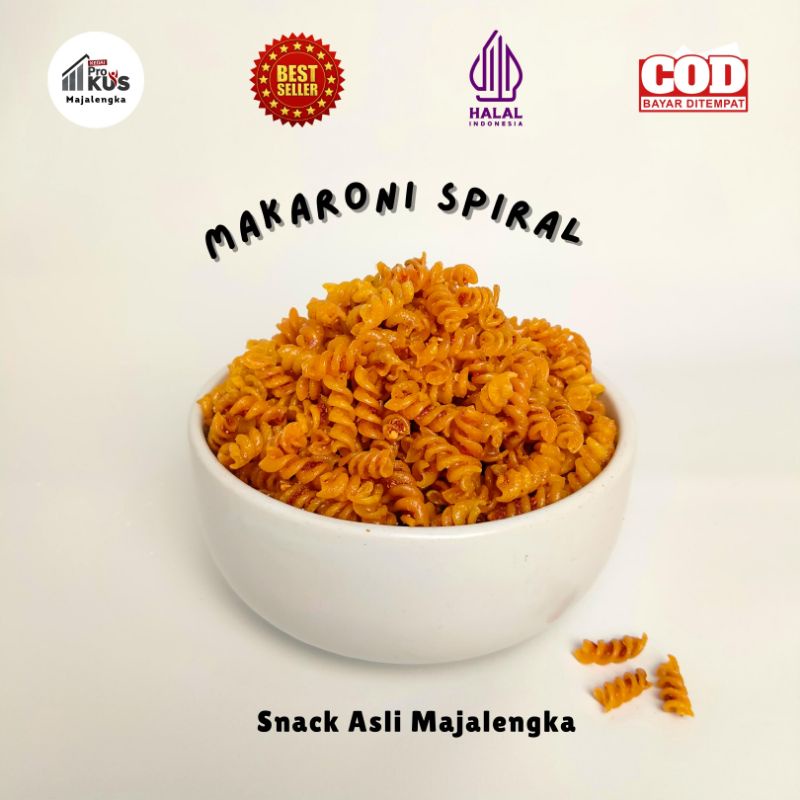 

Makaroni Spiral / Makaroni Ulir / Makaroni Untir / Makaroni Bantet Aneka Rasa | Rasa Original Asin Gurih dan Pedas | Produksi Ai Cake