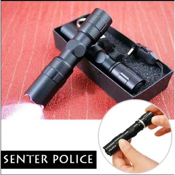 Senter POLICE 3W Mini LED Flashlight Lamp / senter polisi mini / senter poslisi original / senter po