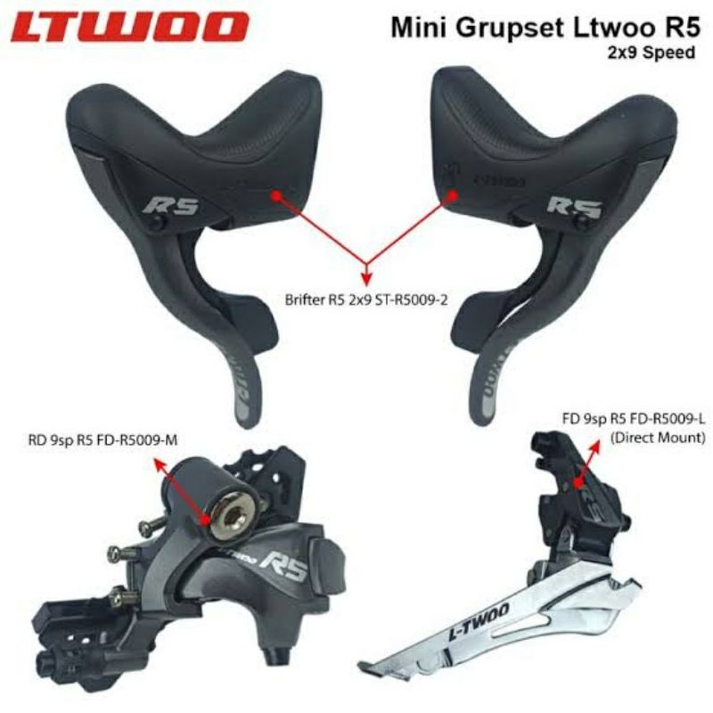 Groupset Mini LTWOO R5 2 9 speed