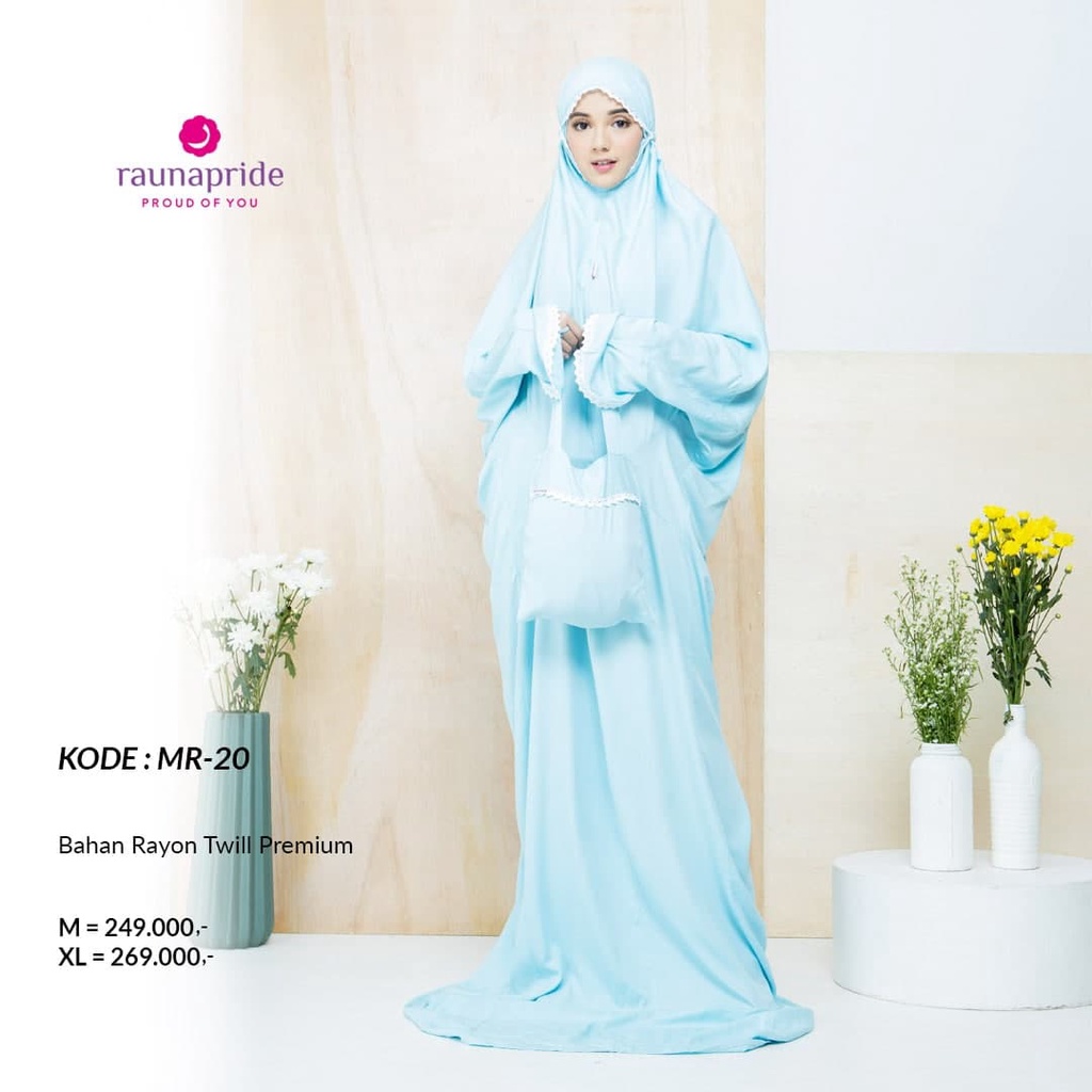 BISA COD - MUKENA TERUSAN RAUNA ORIGINAL MR 20 MR 21 MR 22 MR 23 MR 24 MR 25 FASHION MUSLIM