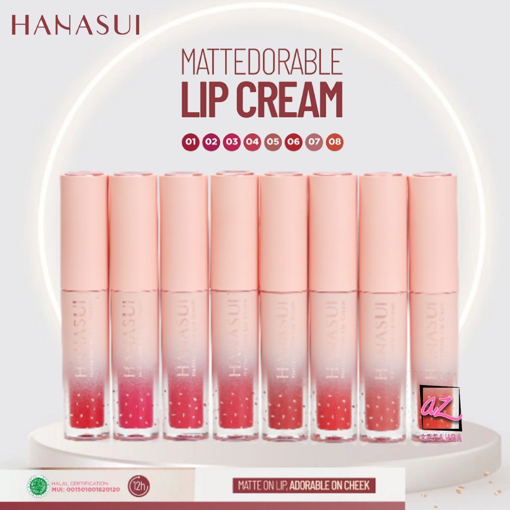 Hanasui Mattedorable Lip Cream I Lip Cream Boba I Hanasui Lip Cream  BPOM