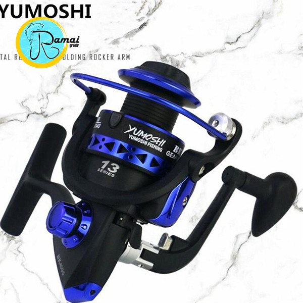 Ril Reel Yumoshi 12BB Spool Besi BK3000 Bonus Umpan Ikan