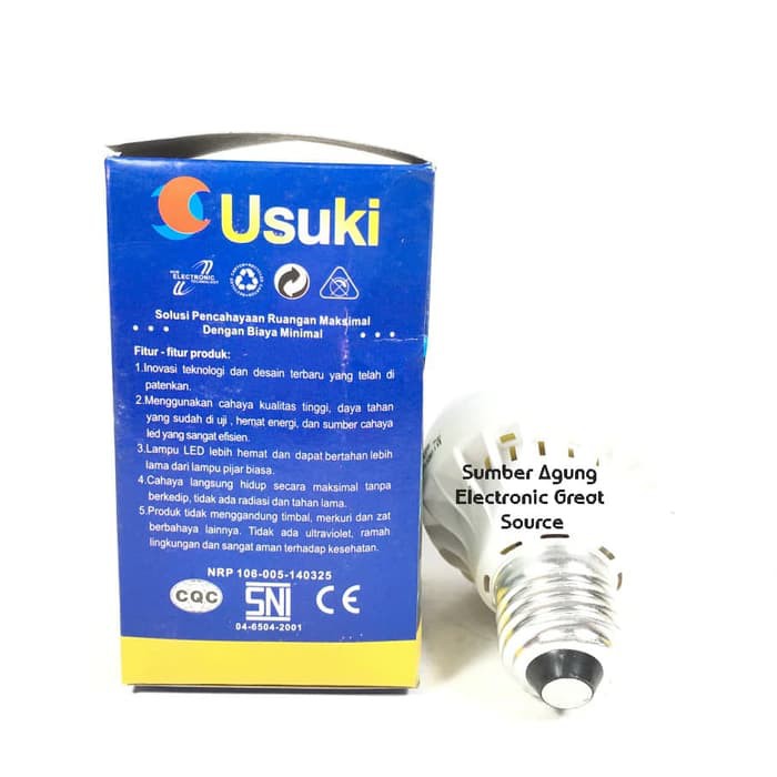 Lampu LED 7W Usuki Super Hemat 85% Tahan Lama Dibanding Lampu Pijar