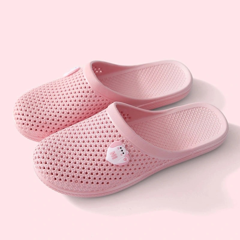 𝗘𝗕𝗦 ✅ COD SA004 Sandal Santai Wanita Rubber Lubang Lubang Kecil Warna Kamar Mandi Dapur Simple