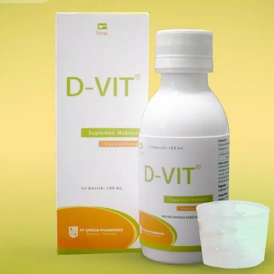 Vitamin D-Vit syrup 100ml/vitamin anak D-vit/D-vit syrup/vitamin Dvit/ vitamin d anak 400iu/Dvit