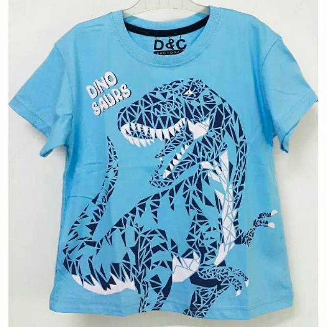 Kaos Anak Dino Moza Biru Shopee Indonesia