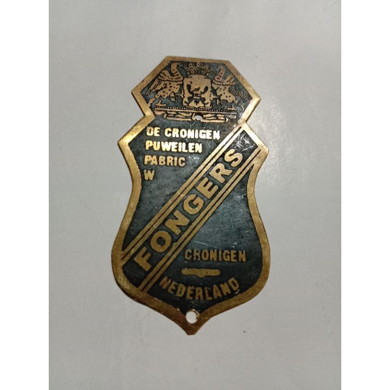 FONGERS Emblem / Plat / Logo Sepeda Onthel