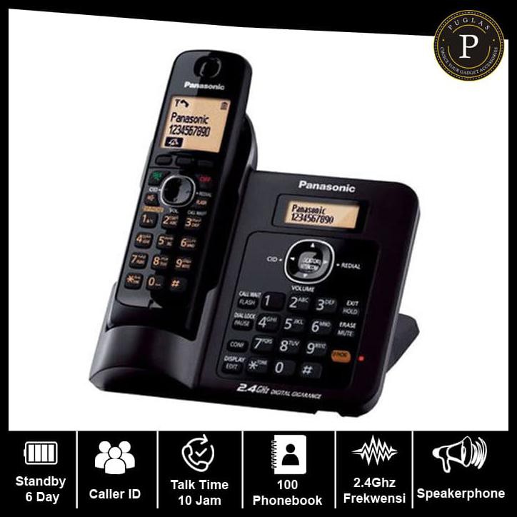 TELEPON WIRELESS PANASONIC KX-TG3811 | TELEPON RUMAH | TELEPON KANTOR