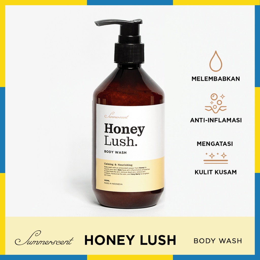 Summerscent - Honey Lush Body Wash - Sabun Mandi Cair - 300ml