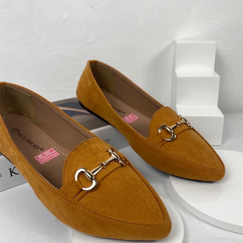 Onlashoes - Flat Shoes LB12 Sepatu Flat Wanita